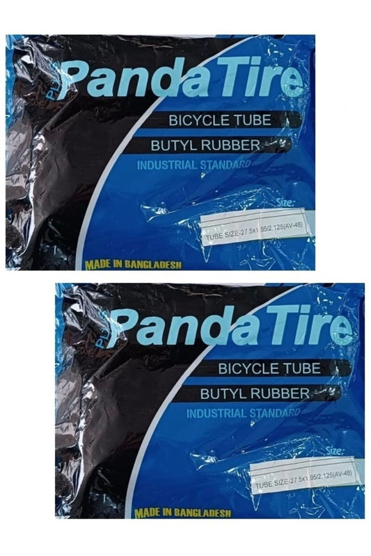 Panda 27.5 Jant 27.5x1.95 - 27.5x2.125 Bisiklet İç Lastiği AV 48 mm Motor Sibop X 2 Adet - Bariser Store